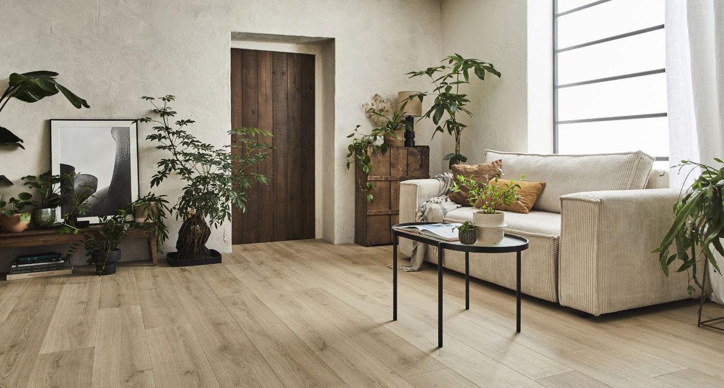 Sol stratifié CAPTURE Quick Step, aspect Bois nature brossé, lame 21.20 x 138.00 cm