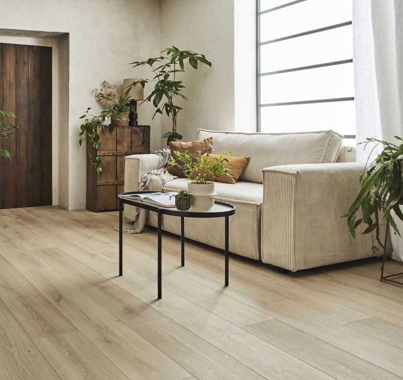 Sol stratifié CAPTURE Quick Step, aspect Bois nature brossé, lame 21.20 x 138.00 cm