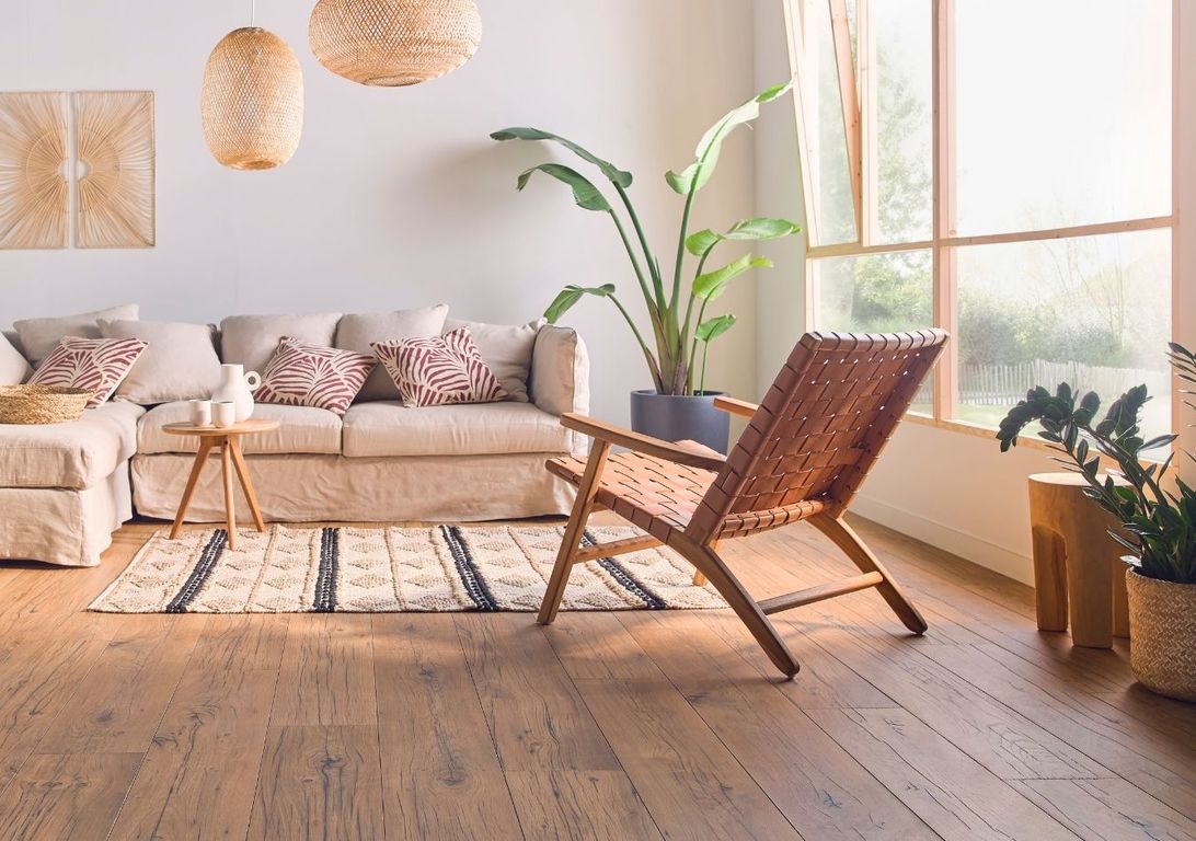 Sol stratifié CAPTURE Quick Step, aspect Bois nature gercé, lame 21.20 x 138.00 cm