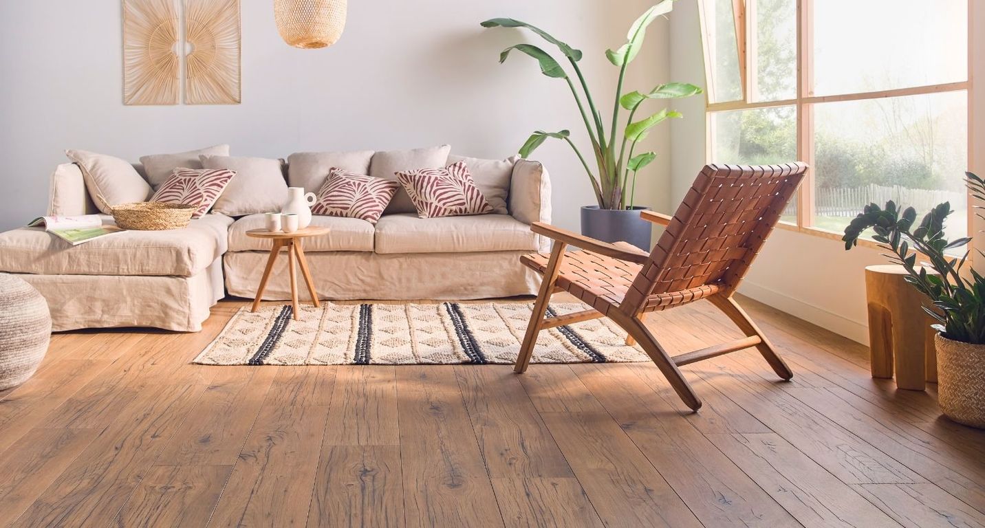 Sol stratifié CAPTURE Quick Step, aspect Bois nature gercé, lame 21.20 x 138.00 cm