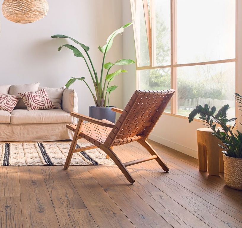 Sol stratifié CAPTURE Quick Step, aspect Bois nature gercé, lame 21.20 x 138.00 cm