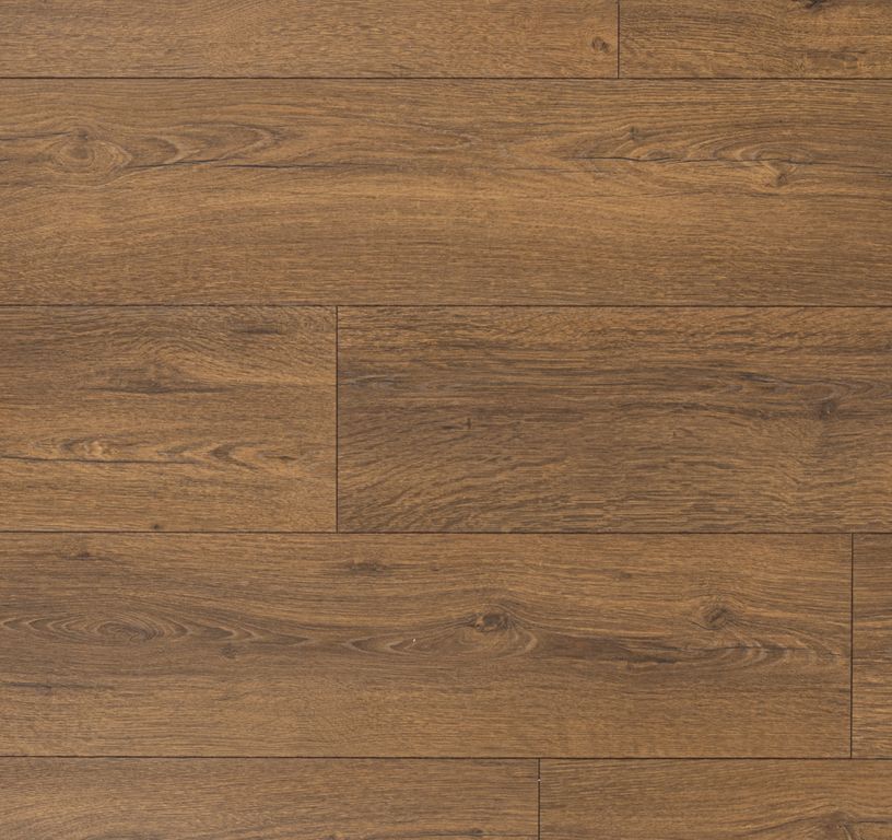 Sol stratifié QS CLASSIC HYDROSEAL Quick Step, aspect Bois chêne marron cacao, lame 19.00 x 120.00 cm