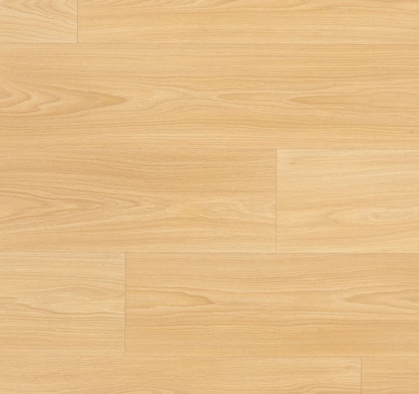 Sol stratifié QS CLASSIC HYDROSEAL Quick Step, aspect Bois chêne biscuit brun, lame 19.00 x 120.00 cm