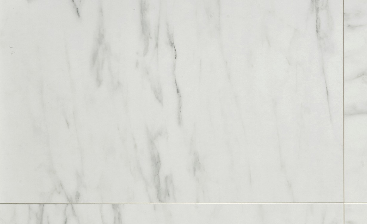 Sol stratifié QS ARTE Quick Step, aspect Marbre blanc, dalle 62.40 x 62.40 cm