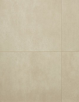 Sol stratifié QS ARTE Quick Step, aspect Motif cuir beige, dalle 62.40 x 62.40 cm