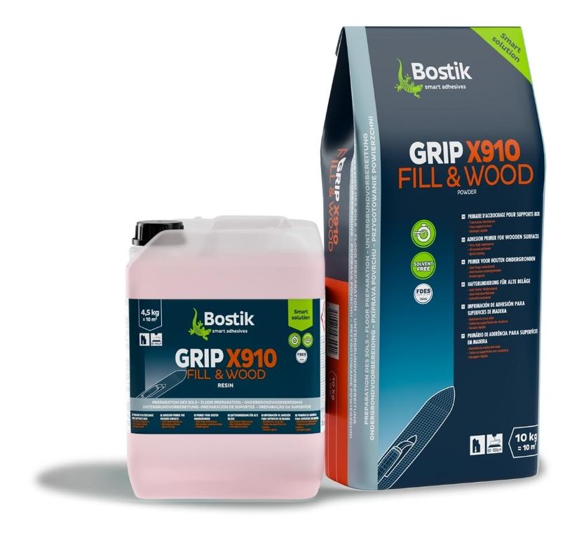 Primaire d'accrochage Bostik GRIP X910 FILL & WOOD, pour planchers bois 14.50 kg