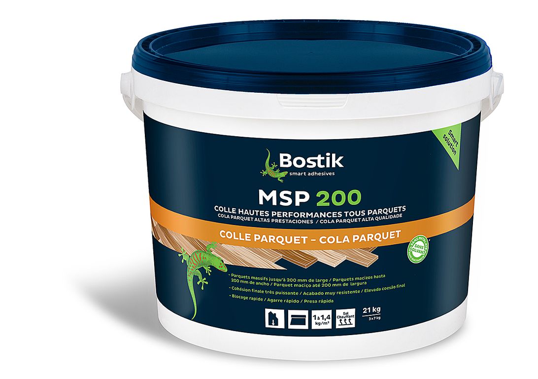 Colle Bostik WOOD H200 ELASTIC, pour sols Parquet, pour parquet, 21.00 kg