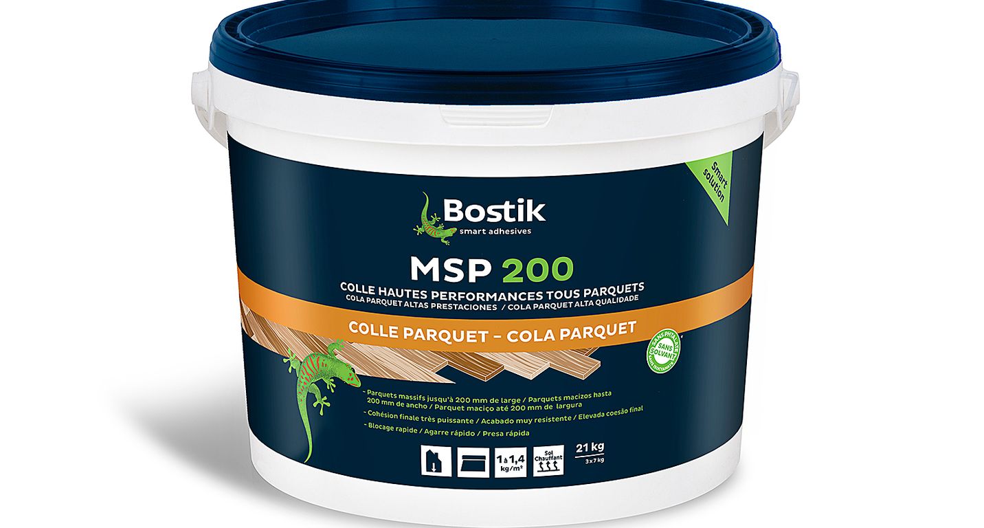 Colle Bostik WOOD H200 ELASTIC, pour sols Parquet, pour parquet, 21.00 kg