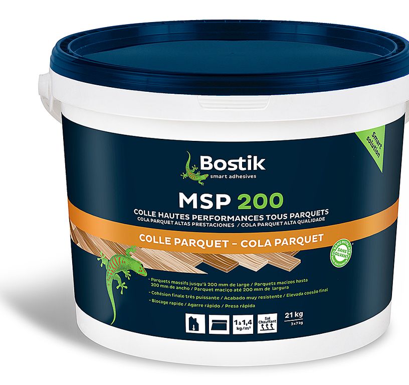 Colle Bostik WOOD H200 ELASTIC, pour sols Parquet, pour parquet, 21.00 kg