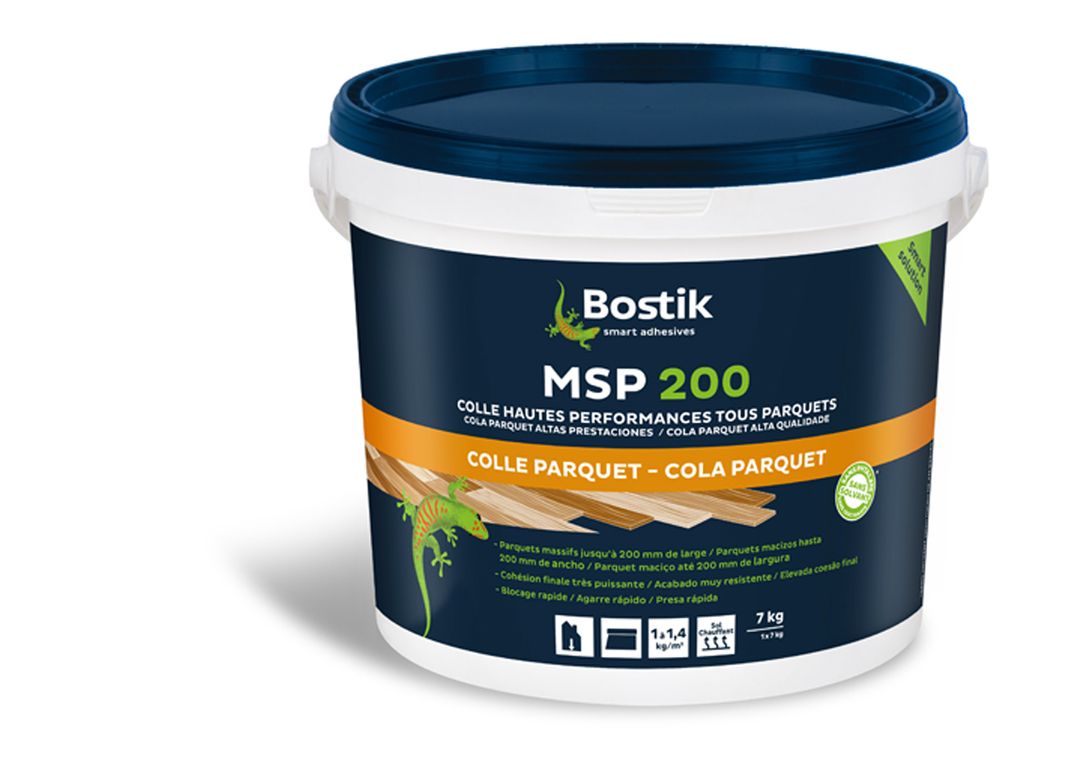 Colle Bostik WOOD H200 ELASTIC, pour sols Parquet, pour parquet, 7.00 kg