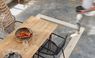 Carrelage LITHOS, aspect pierre gris rouille, dim 59.30 x 59.30 cm