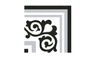 Carrelage C.A CIMENT, aspect carreau ciment gris et noir, dim 20.00 x 20.00 cm