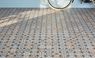 Carrelage 9DECORS, aspect carreau ciment multicolore, dim 31.60 x 31.60 cm