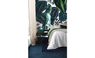 Dalle moquette VELVET, col bleu marine, dim 50.00 x 50.00 cm