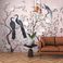 Papier peint Panoramique CORE Coordonné, 100% Intissé décor Floral / Végétal,  rose