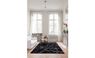 Tapis MARBELA , faux-uni noir blanc