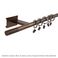Embout VISIO, diam 20 mm, antic bronze