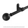 Support de fixation ARASBESQUE 5,5 cm, diam 19 mm, rouille vieilli