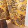 Rideau sur-mesure à partir du tissu VICTORIA VELOURS obscurcissant, , floral/végétal, moutarde