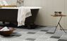 Sol vinyle rouleau MOONLIGHT , Carreaux ciment gris foncé et blanc, rouleau 4.00 m