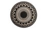 Tapis ROSACE , ethnique noir