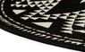 Tapis ROSACE , ethnique noir