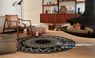 Tapis ROSACE , ethnique noir