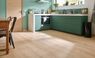 Sol stratifié MAJESTIC Quick Step, aspect Bois chêne de la vallée beige clair, lame 24.00 x 205.00 cm