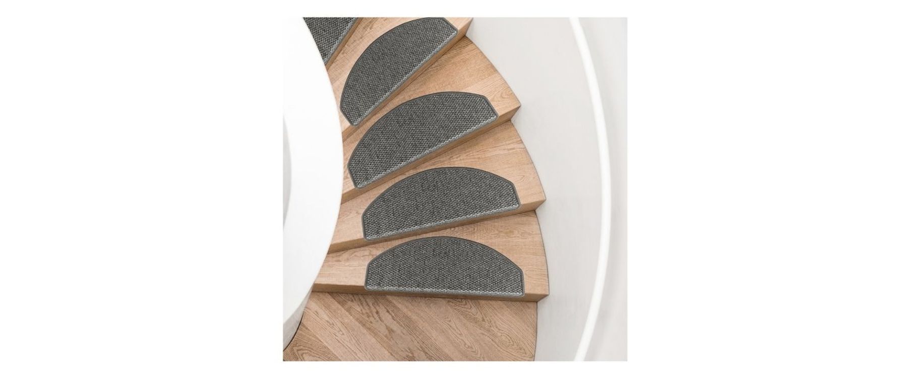 Marchette structuré NATURA, demi lune col gris nuage, dim 28.00 x 65.00 cm