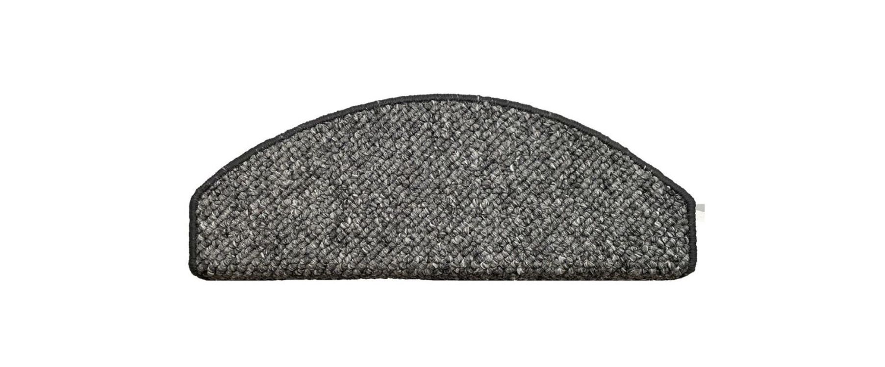 Marchette bouclé CASABLANCA MARCH, demi lune col anthracite, dim 25.00 x 65.00 cm
