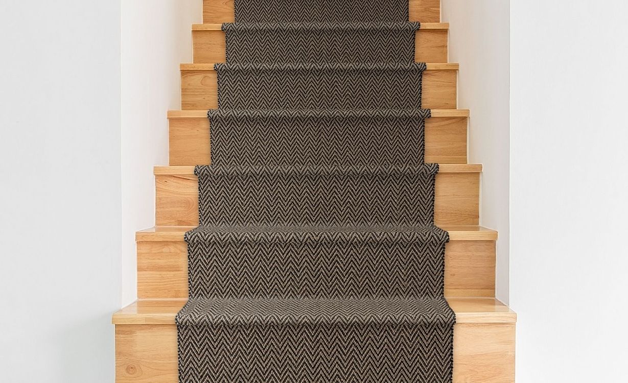 Passage d'escalier SISAL SCHAFT ESC, moquette bouclé, motif , col gris
