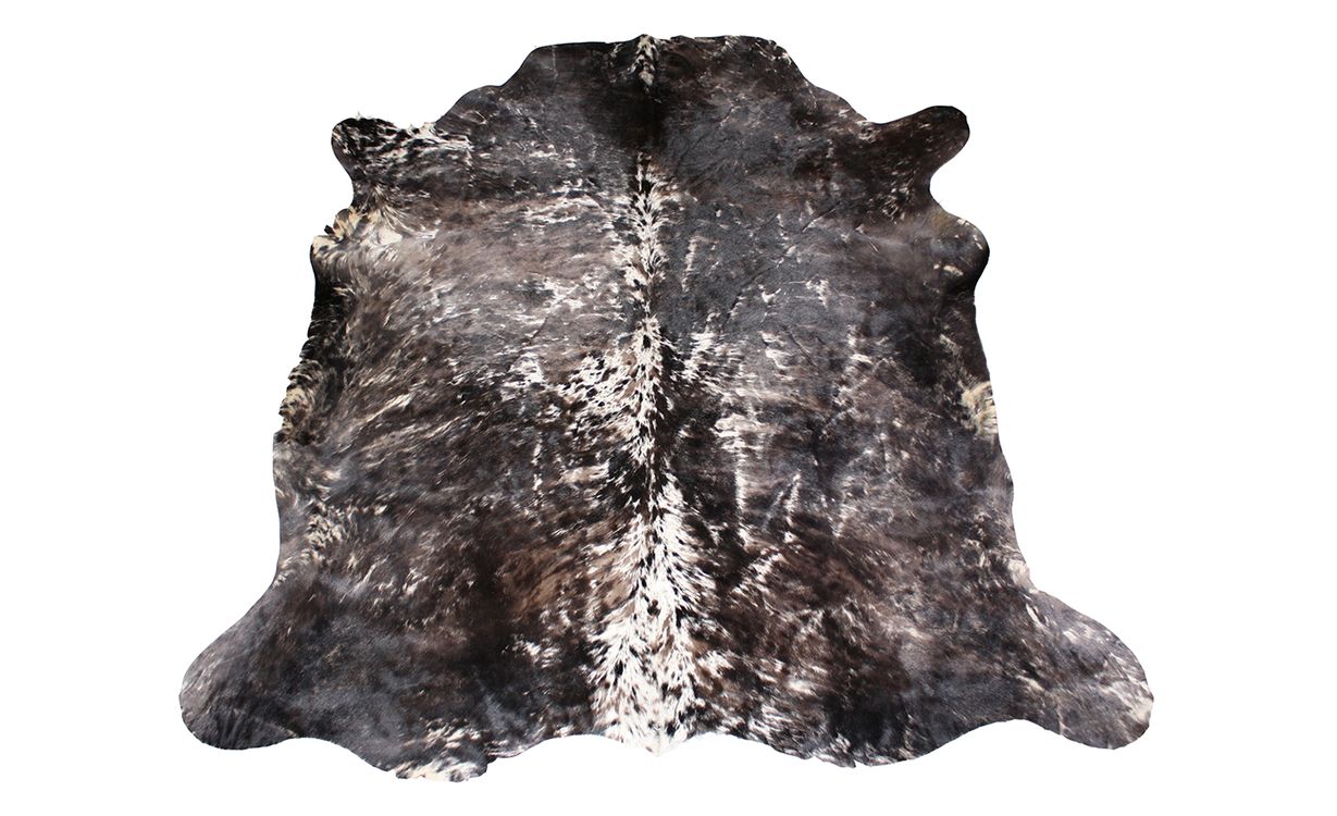 Tapis VACHE MECHEE Tergus, peau de bête  marron, dim 1.90 x 2.10 m
