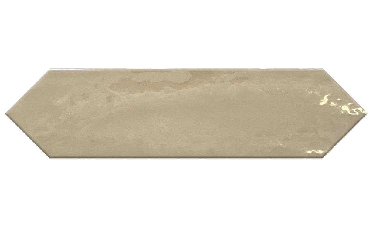 Faïence CRAYON, aspect zellige taupe, dim 7.50 x 30.00 cm