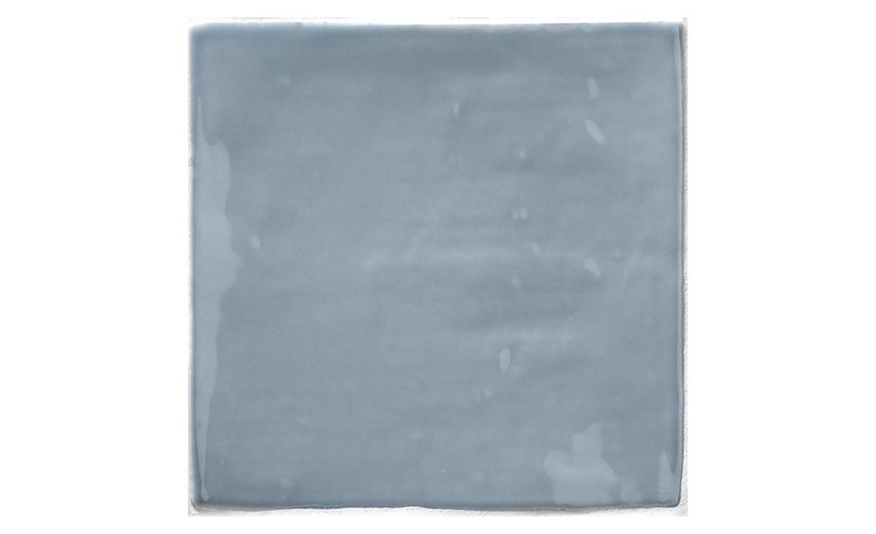 Faïence FEZ, aspect zellige bleu, dim 13.00 x 13.00 cm