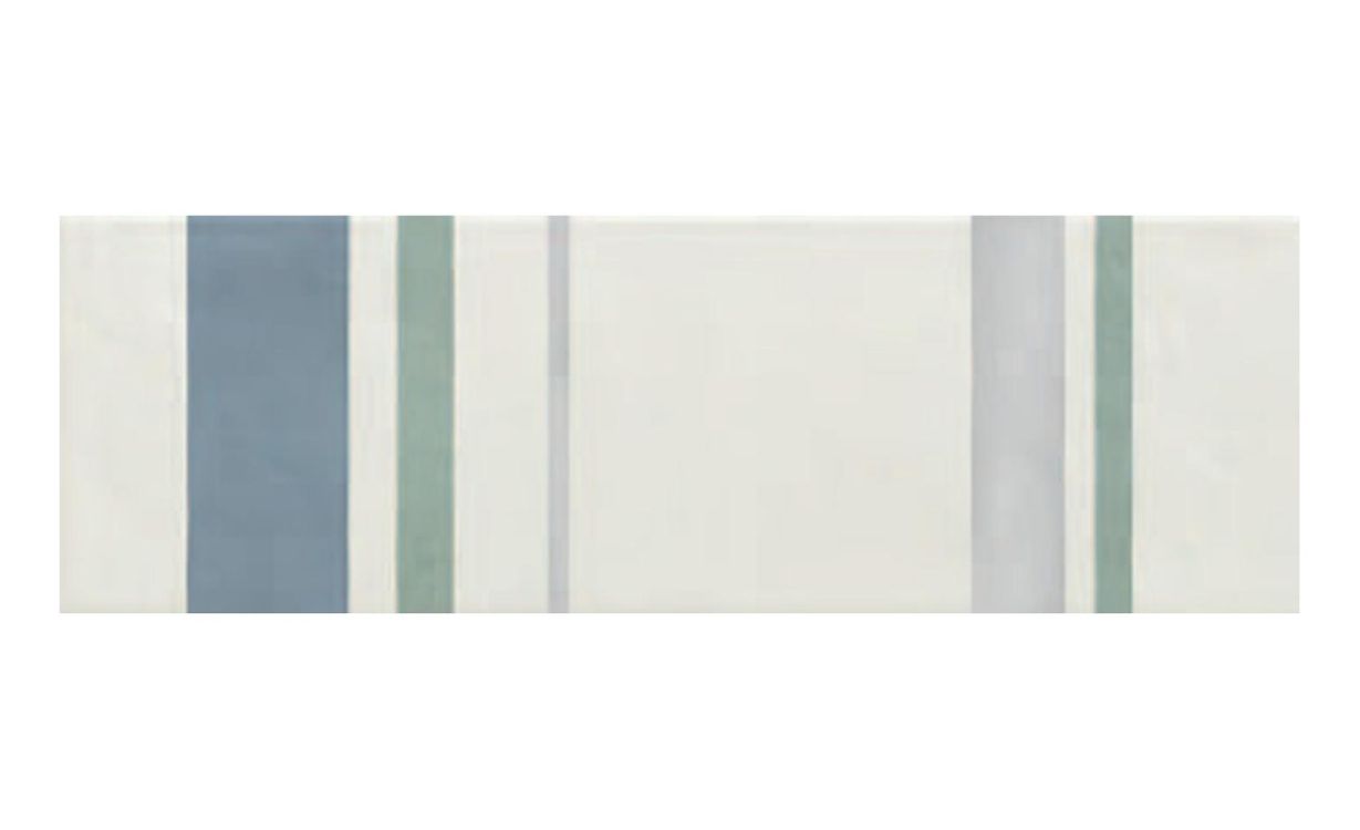 Faïence RESINE DECOR, faïence vert bleu blanc, dim 25.00 x 75.00 cm