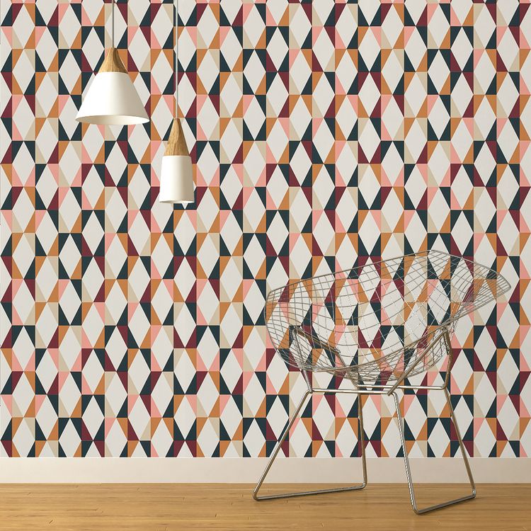 Papier peint ORIGA , Vinyle sur intissé décor , multicolore