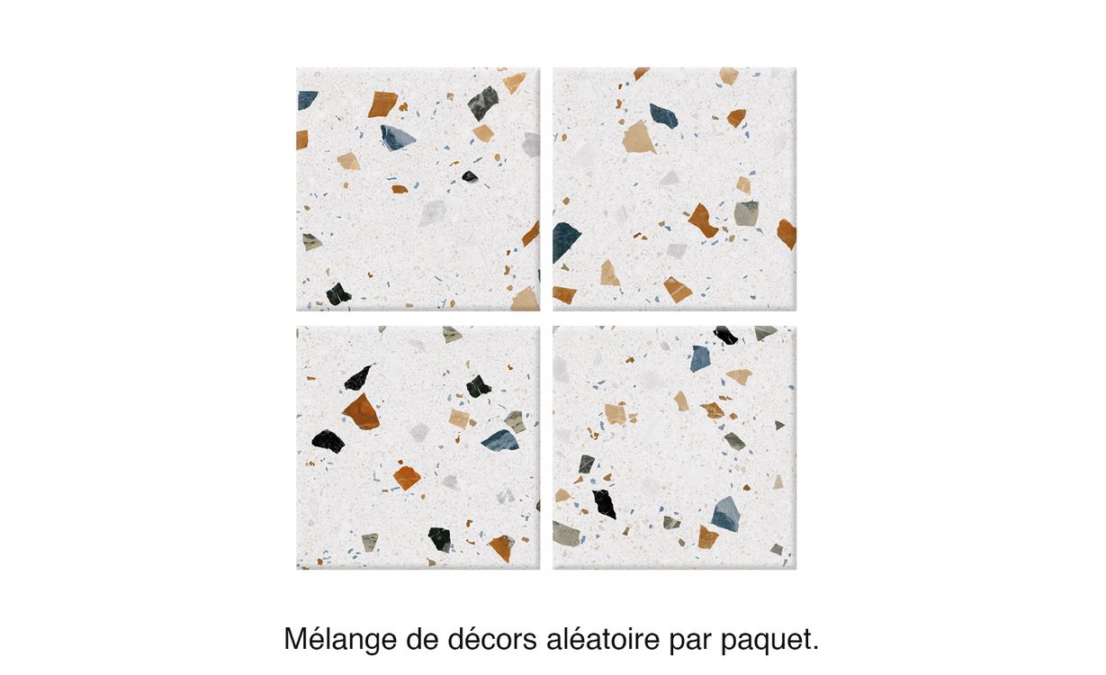 Carrelage TERRA XXL, aspect pierre multicolore, dim 80.00 x 80.00 cm
