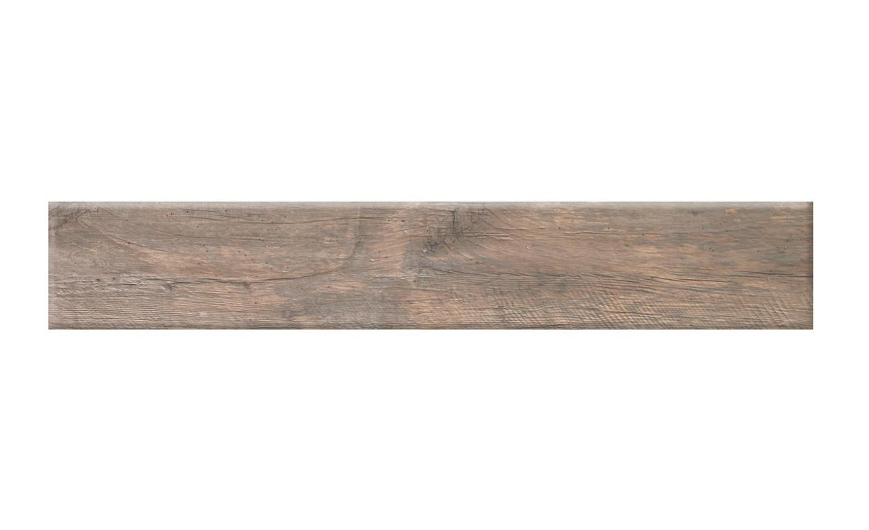 Carrelage DAKOTA GRIP, aspect bois marron, dim 20.00 x 120.00 cm
