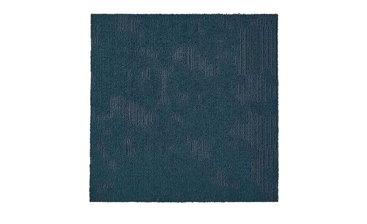 Dalle moquette VELVET, col bleu marine, dim 50.00 x 50.00 cm