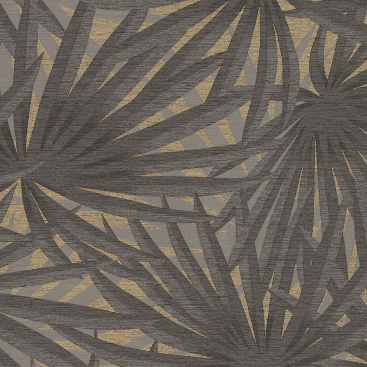 Papier peint ILEA AS Création, Vinyle sur intissé décor Floral / Végétal,  bronze