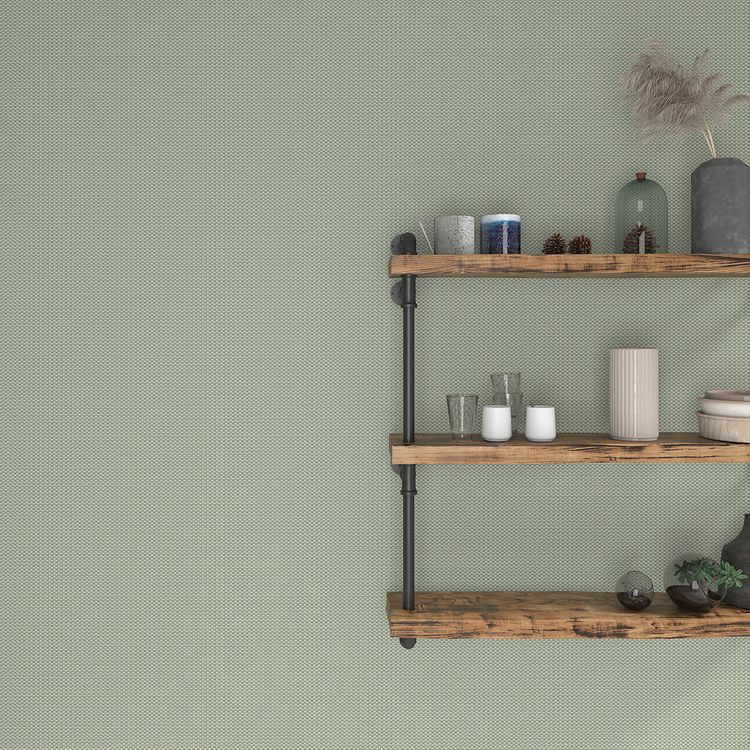 Papier peint TANEO Casadeco, Vinyle sur intissé décor Effet de matière, vert