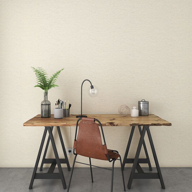Papier peint TEOPHILE Casadeco, Vinyle sur intissé décor Unis / Faux unis, gris