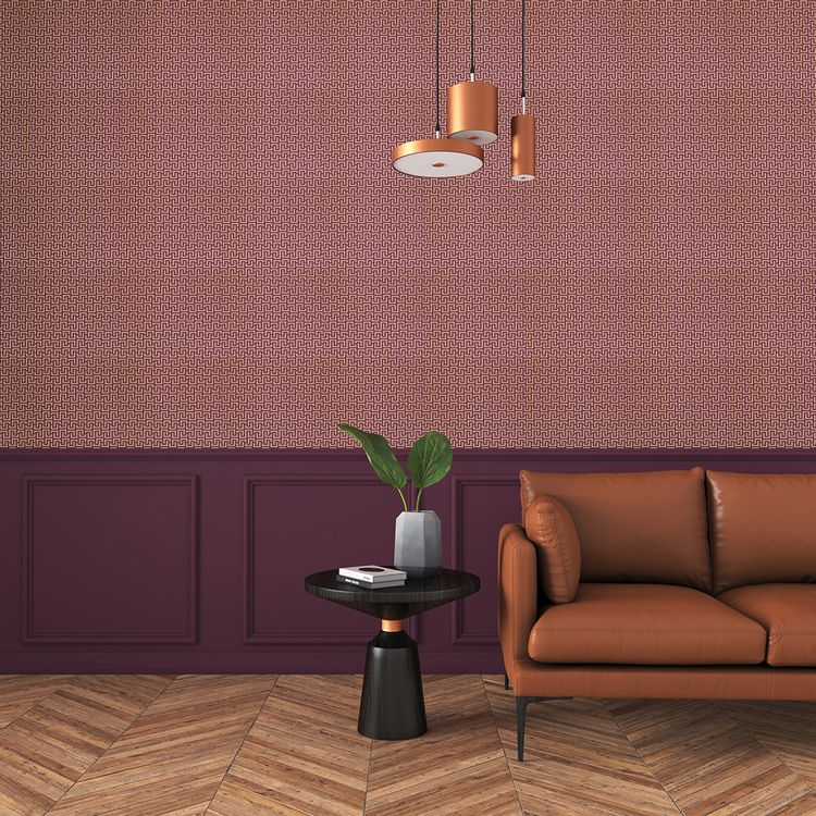 Papier peint MENOS Montecolino,  décor Graphique,  rouge