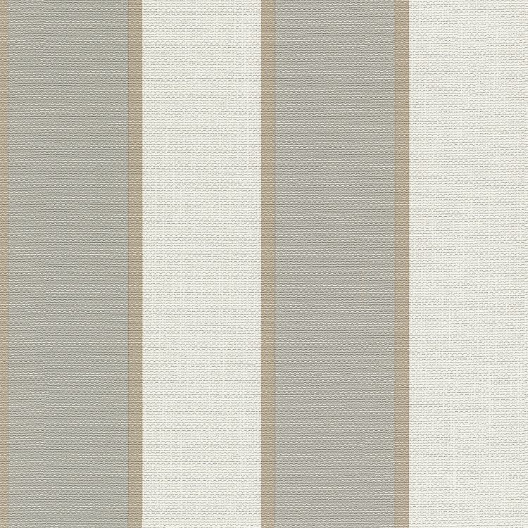 Papier peint MAEVA Montecolino, Vinyle sur intissé décor Classique / Rayure, gris