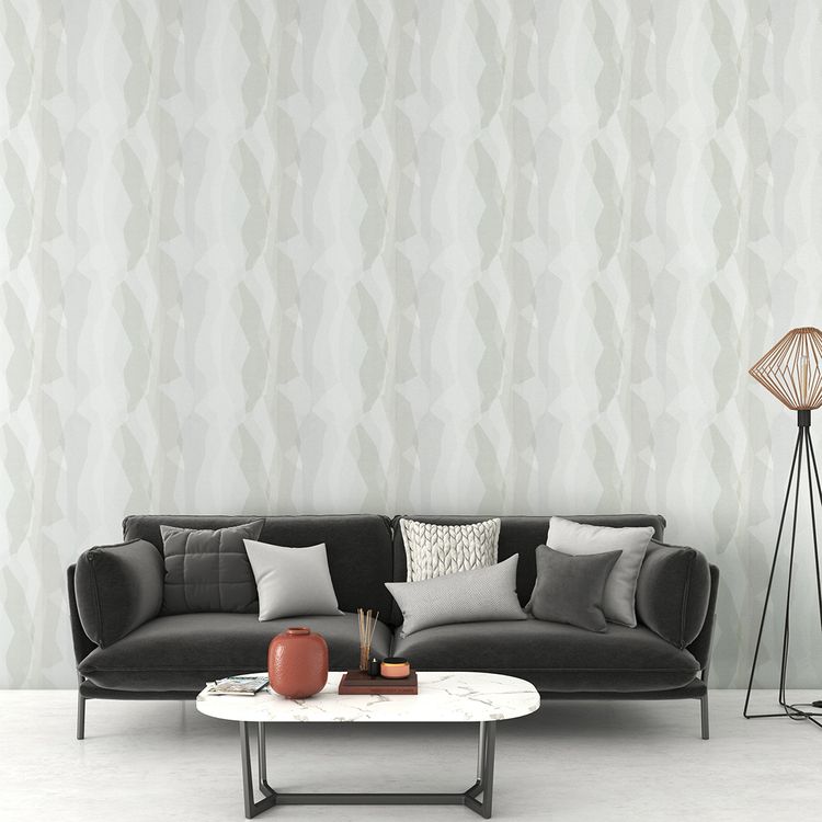 Papier peint SANTIAGO Sedim, Expansé sur intissé décor Graphique,  gris