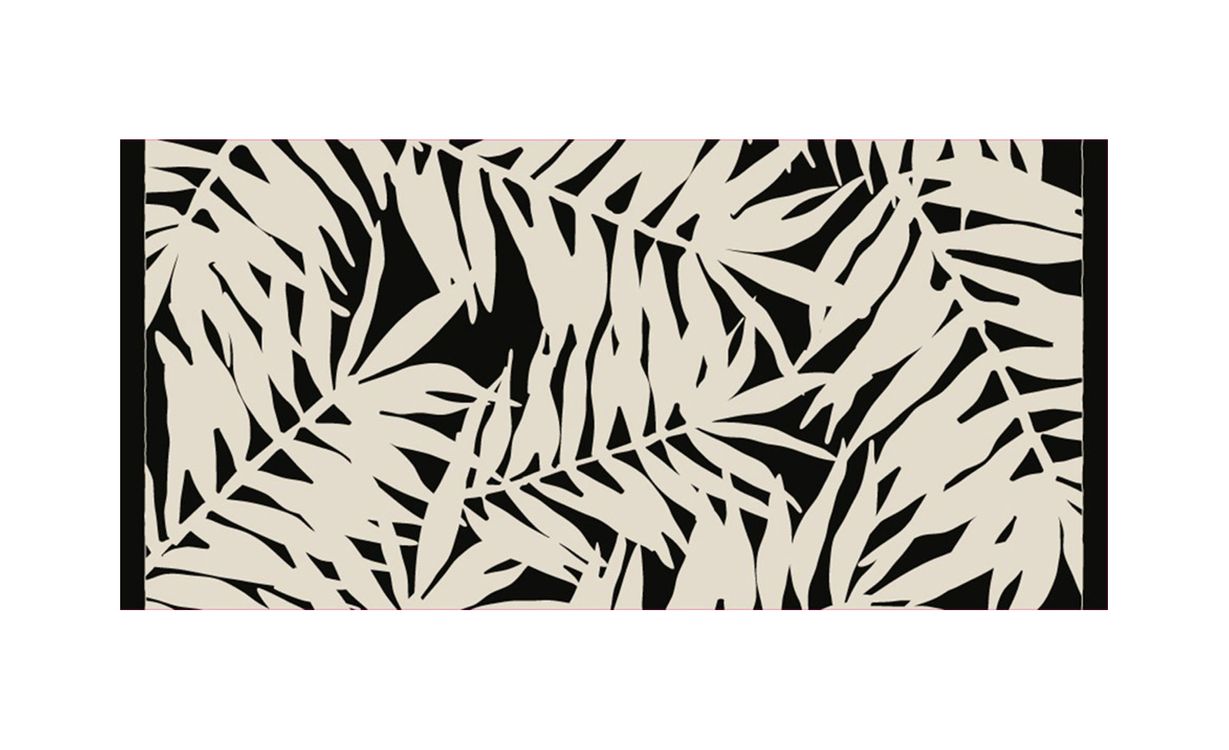 Tapis FOUGERES ,  noir