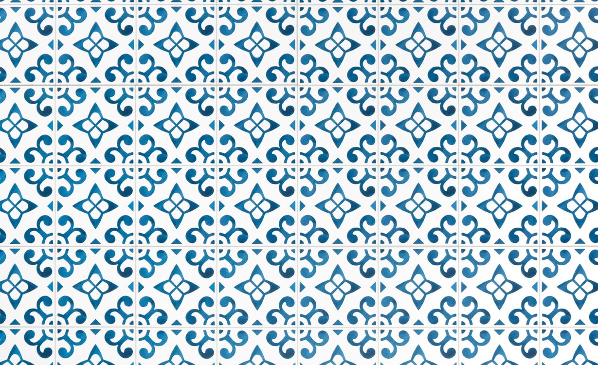Sol vinyle EASYTREND CREATION DALLE , Carreaux ciment bleu, dalle 30.50 x 61.00 cm