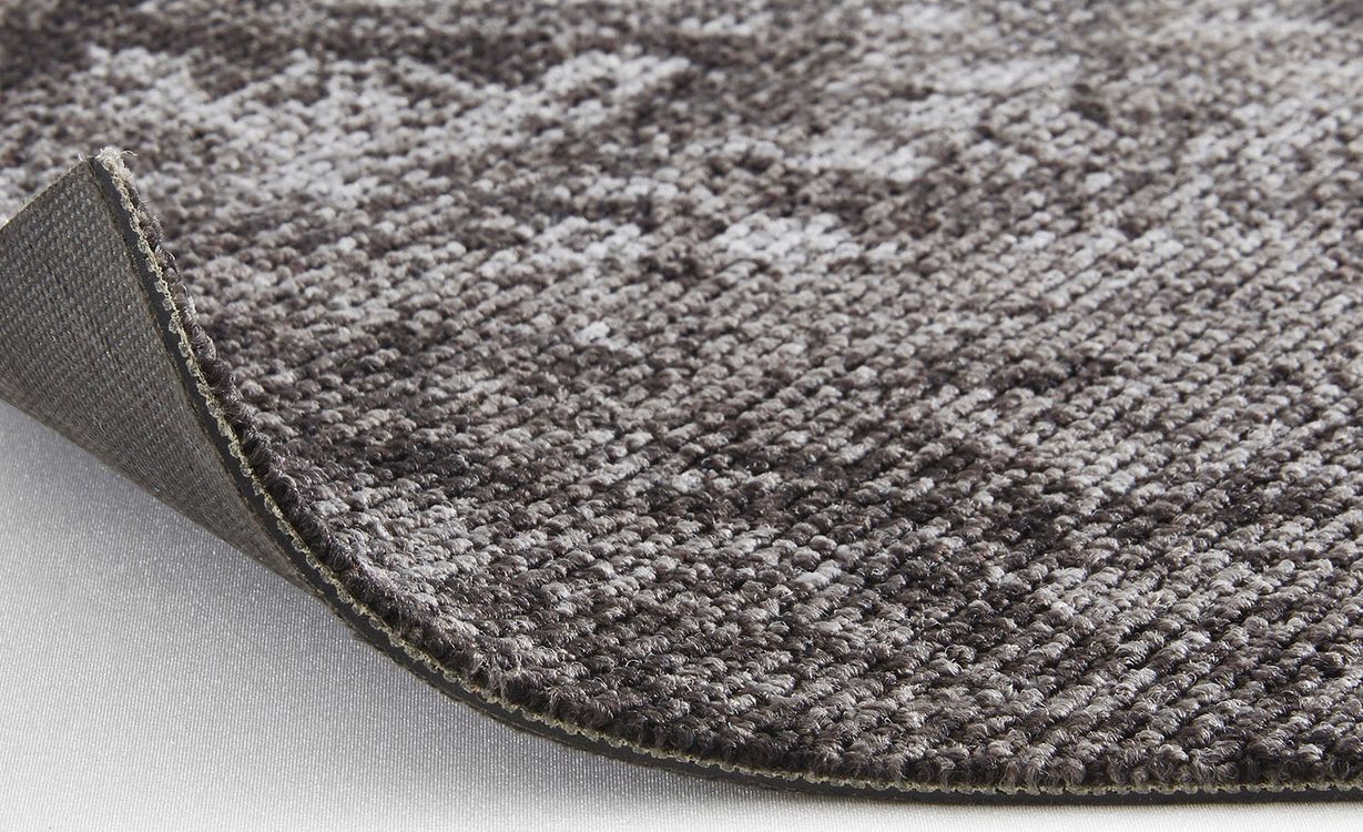 Dalle moquette VINTAGE PATCHWORK, col gris anthracite, dim 50.00 x 50.00 cm