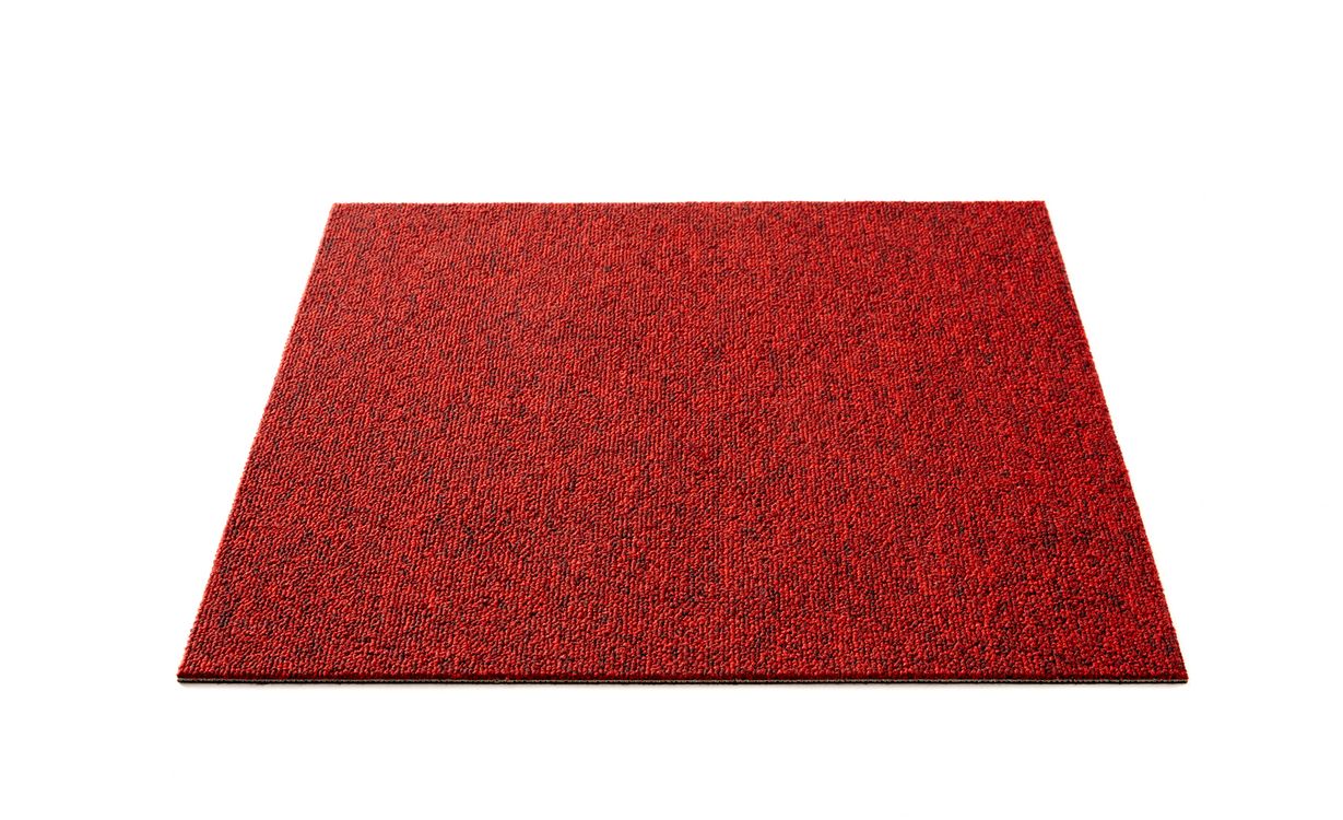 Dalle moquette ALABAMA, col rouge, dim 50.00 x 50.00 cm