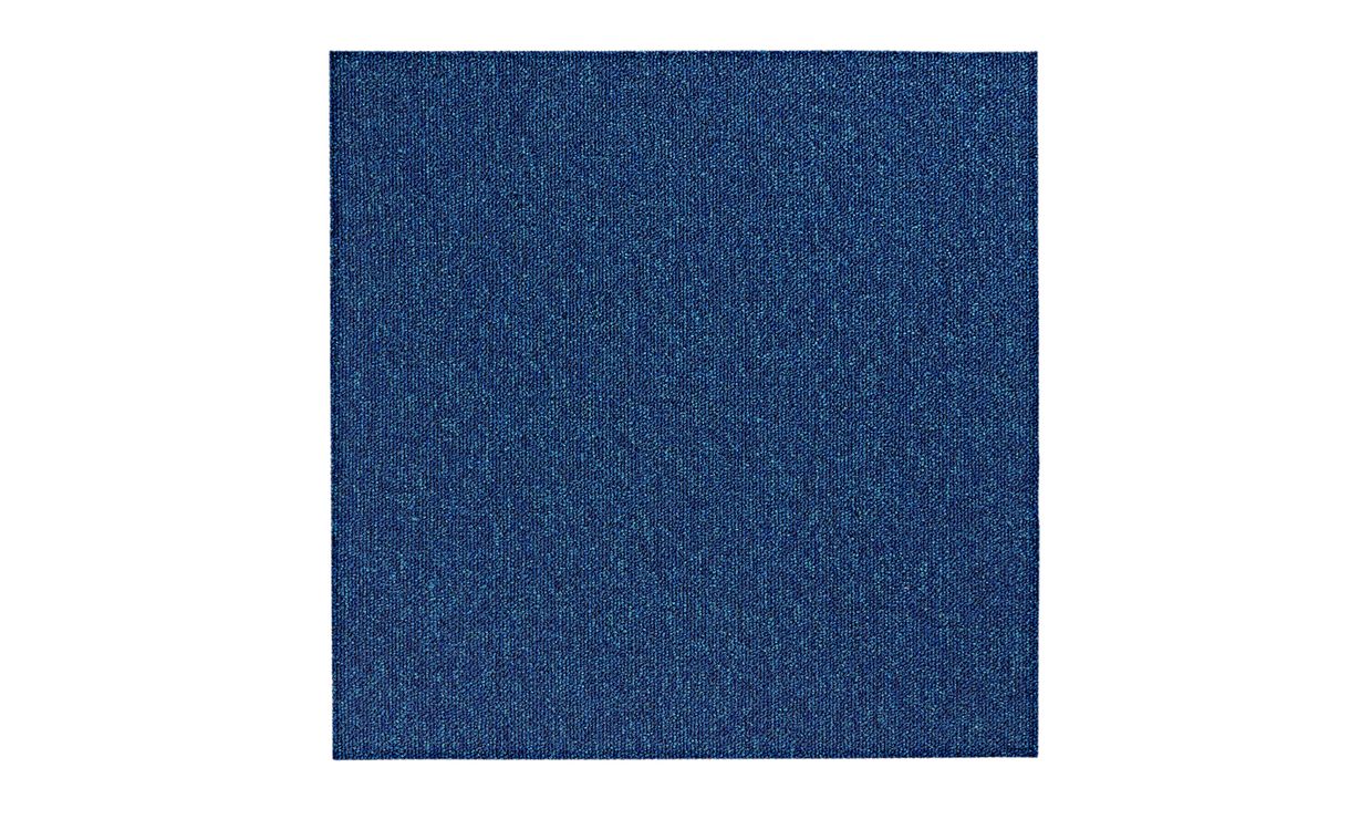 Dalle moquette ALABAMA, col bleu electrique, dim 50.00 x 50.00 cm